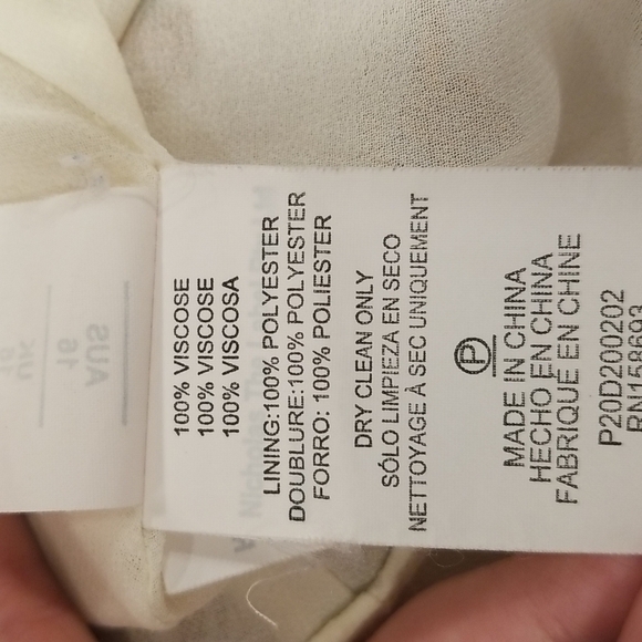 💕NICHOLAS💕 Printed Danielle Dress ~ Ivory Paisley Floral Print US 12 Crepe - Picture 16 of 16